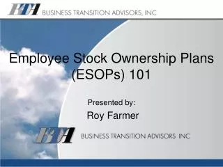 Employee Stock Ownership Plans (ESOPs) 101