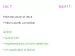 Understanding Stack and Queue Operations: Infix to Postfix Conversion - slide 1