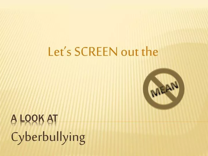 cyberbullying