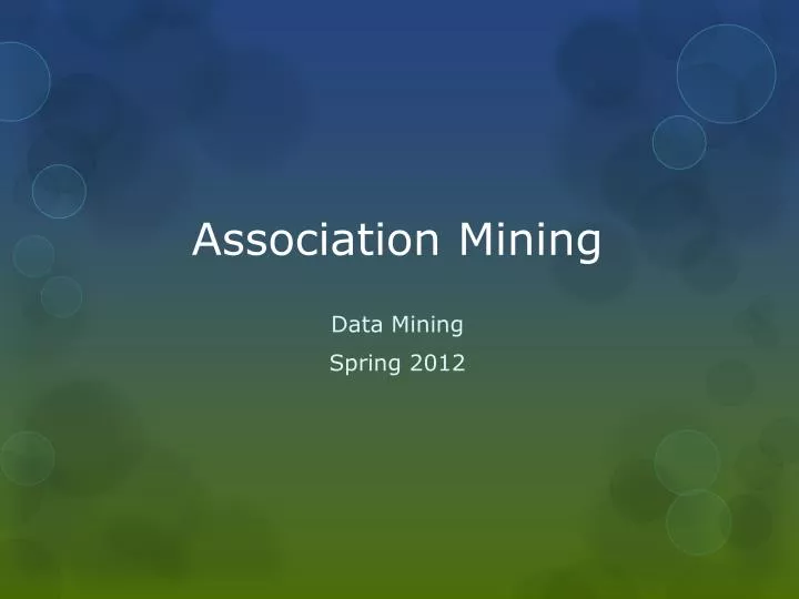 association mining