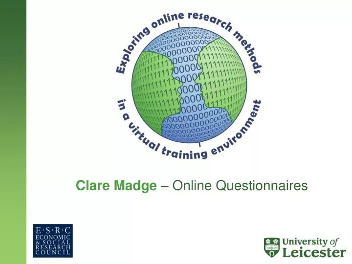 clare madge online questionnaires