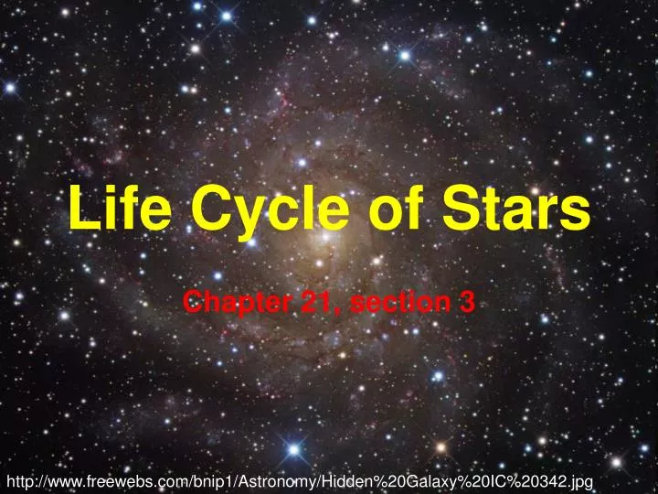 life cycle of stars