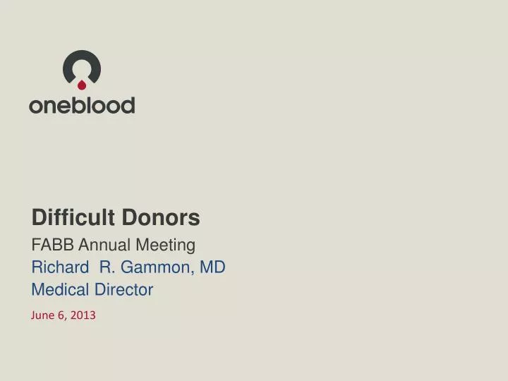 difficult donors