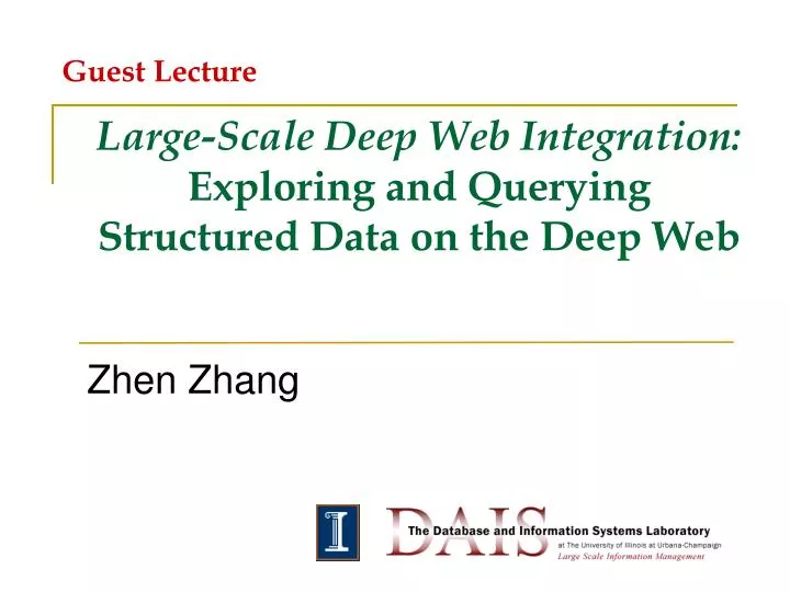 large scale deep web integration exploring and querying structured data on the deep web