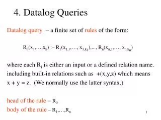 4. Datalog Queries