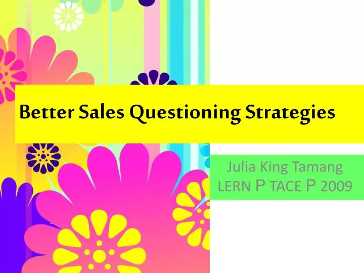 better sales questioning strategies