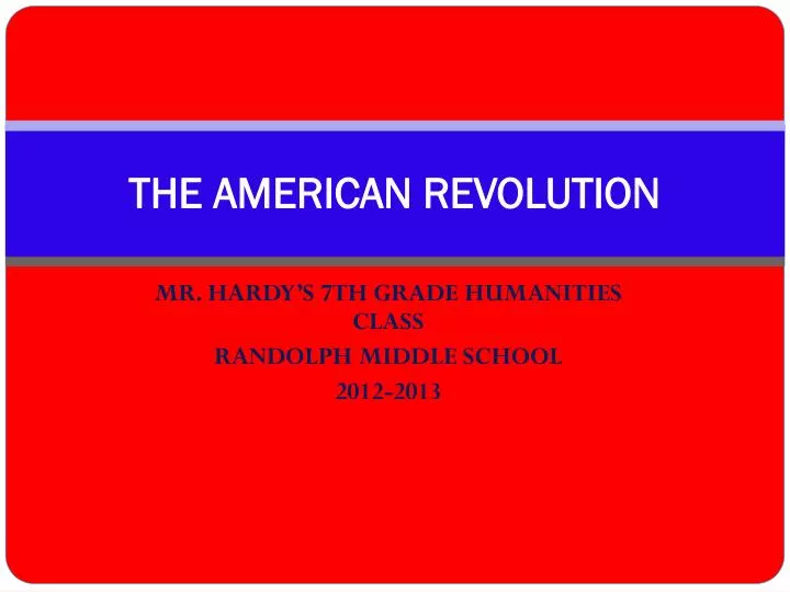 the american revolution