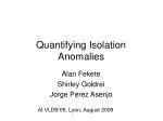 Understanding Weak Isolation Anomalies in Database Systems - slide 1