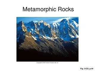 Metamorphic Rocks