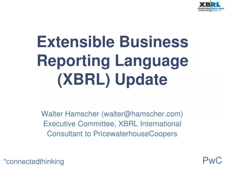 extensible business reporting language xbrl update