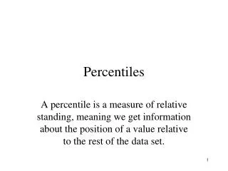 Percentiles