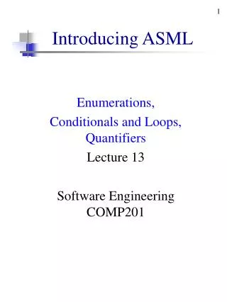 Introducing ASML