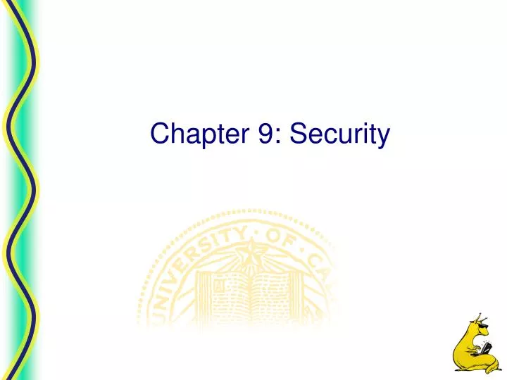chapter 9 security