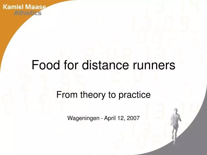 food for distance runners