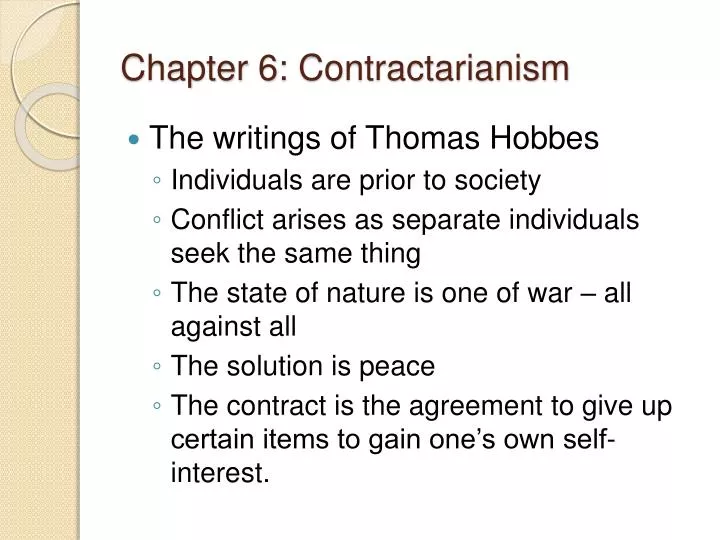 chapter 6 contractarianism