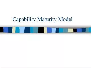 Capability Maturity Model