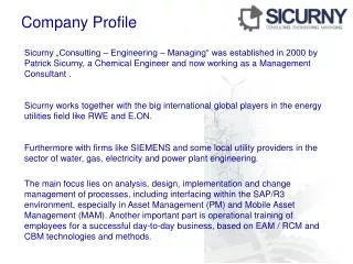 Company Profile