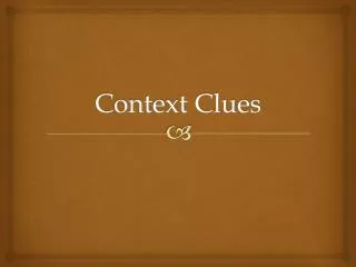 Context Clues