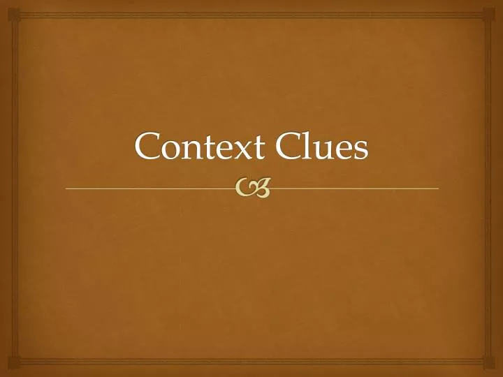 context clues