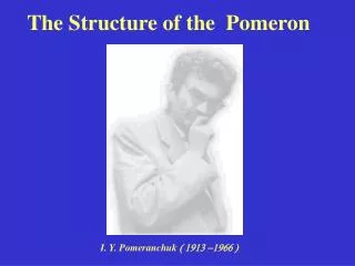 The Structure of the Pomeron