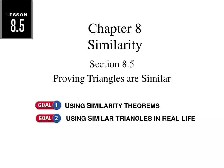 chapter 8 similarity