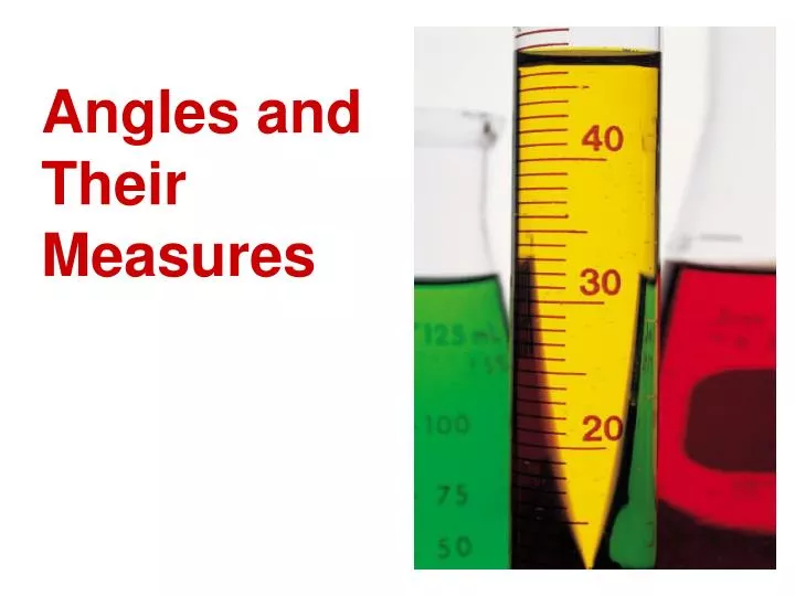 angles and their measures