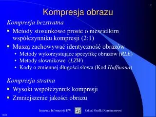kompresja obrazu