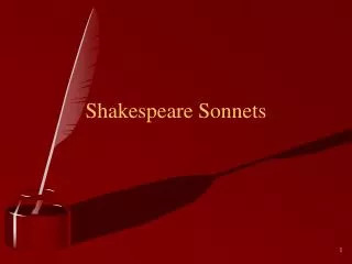 Shakespeare Sonnets