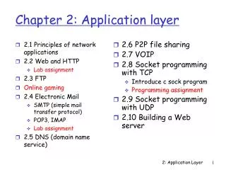 chapter 2 application layer
