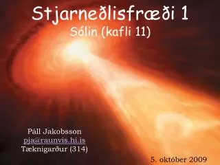 stjarne lisfr i 1 s lin kafli 11