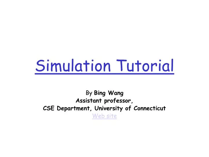 simulation tutorial