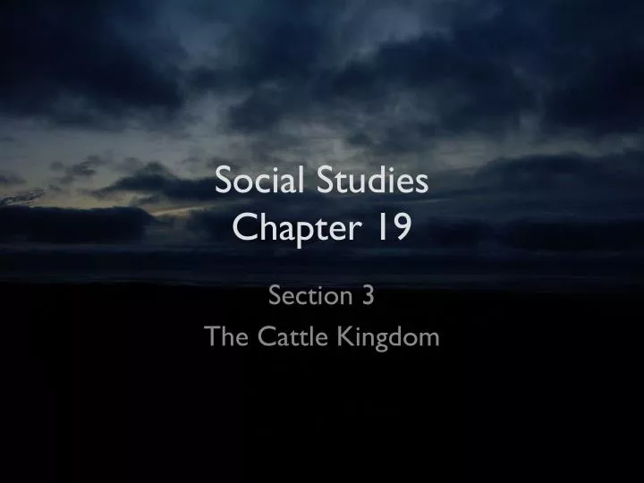 social studies chapter 19