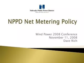 NPPD Net Metering Policy