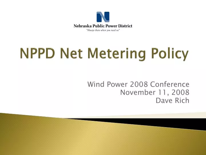 nppd net metering policy