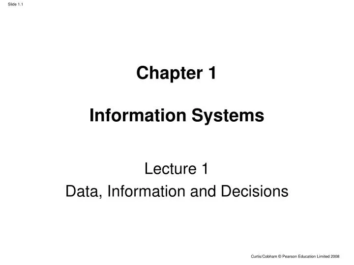 chapter 1 information systems