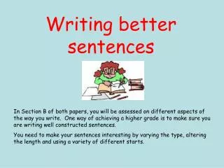 Writing better sentences
