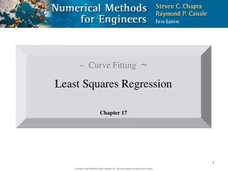 ~ Curve Fitting ~ Least Squares Regression Chapter 17