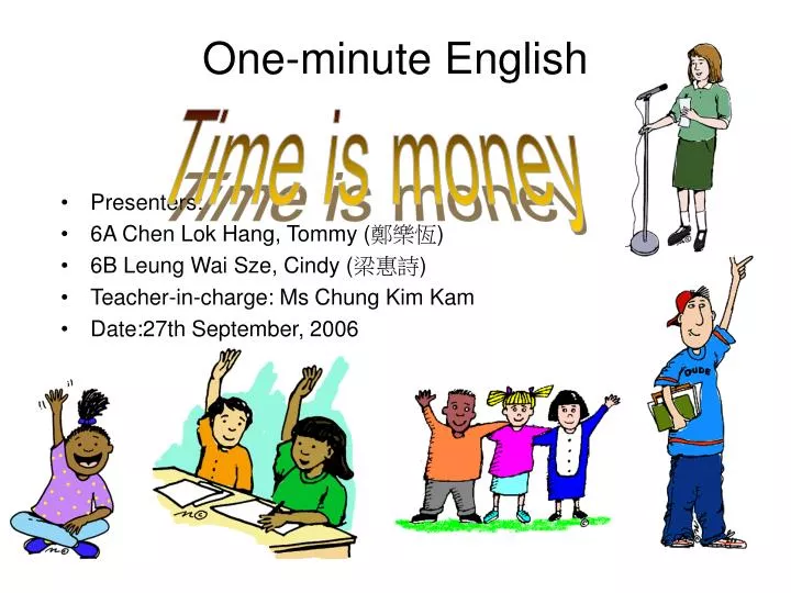 one minute english