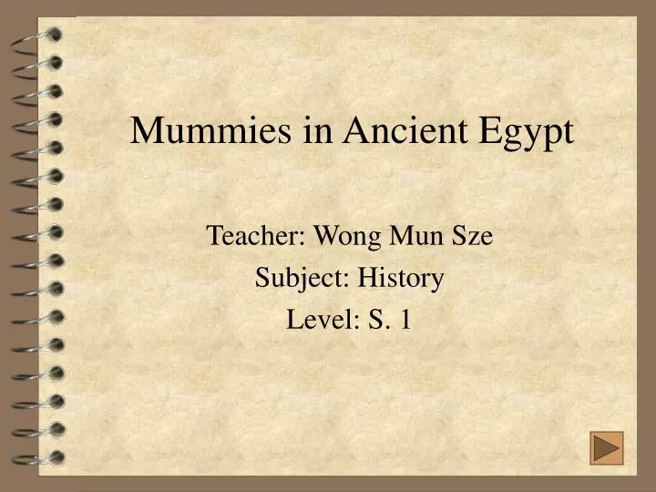 mummies in ancient egypt
