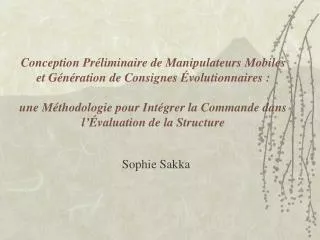 sophie sakka
