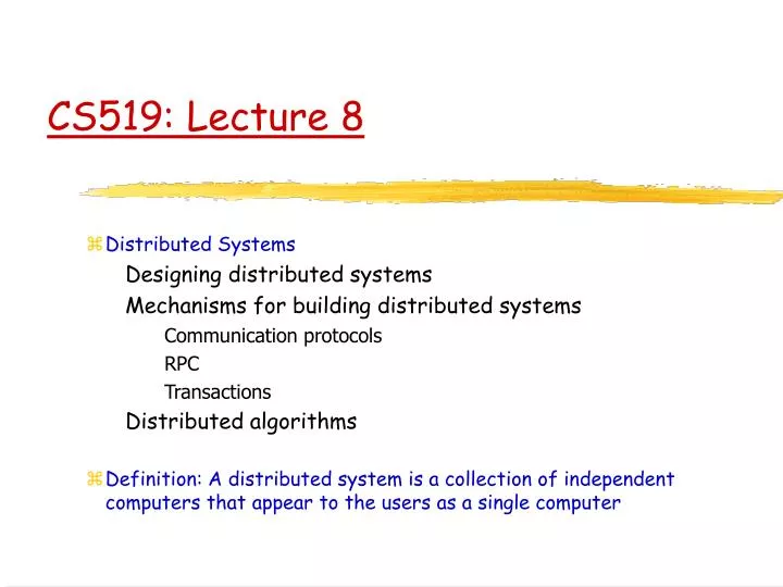 cs519 lecture 8