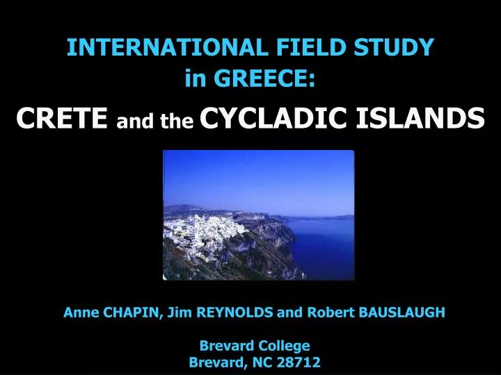 international field study in greece