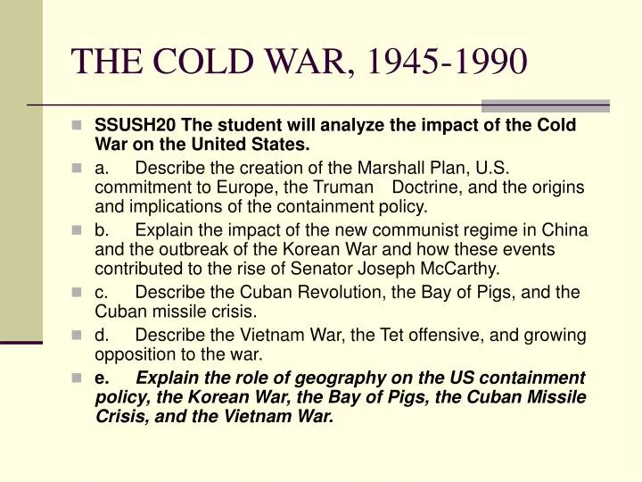 the cold war 1945 1990