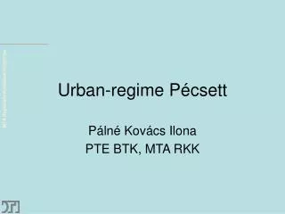 urban regime p csett