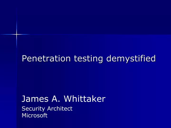 penetration testing demystified