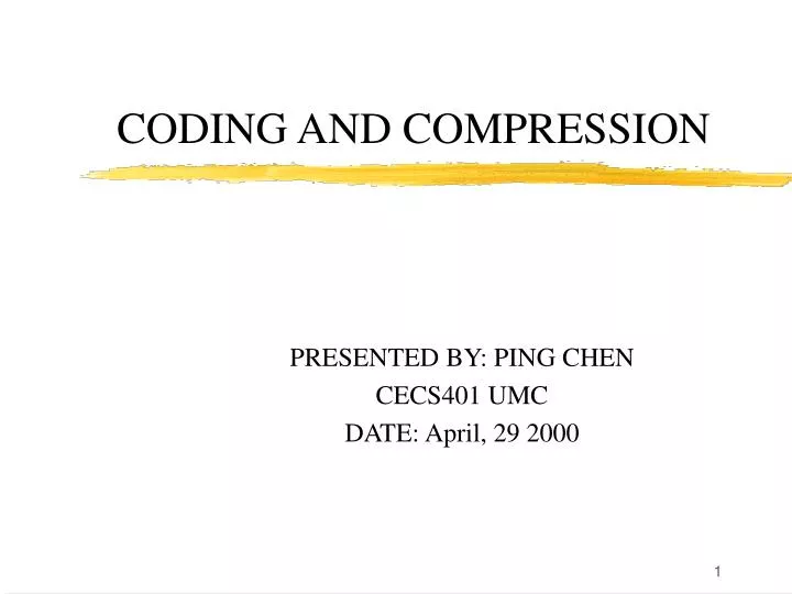coding and compression