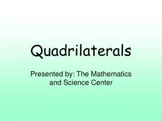 Quadrilaterals