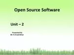 Open Source Software - slide 1