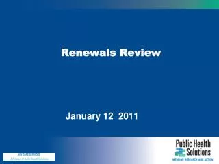 Renewals Review