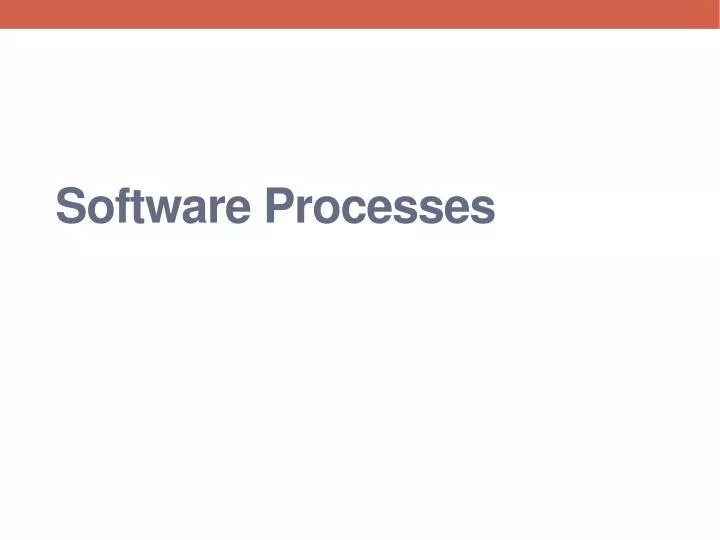 software processes